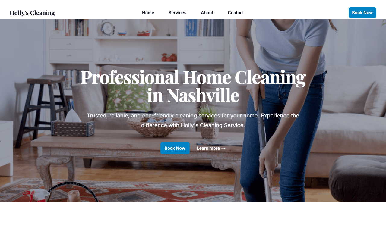Holly Cleaning